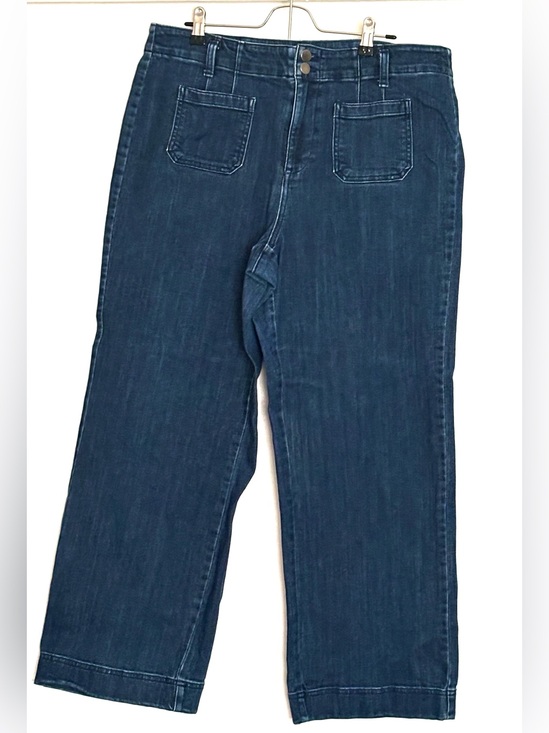 Talbots Denim - Talbots Relaxed Jean Trousers Size 14P Petite Blue Denim